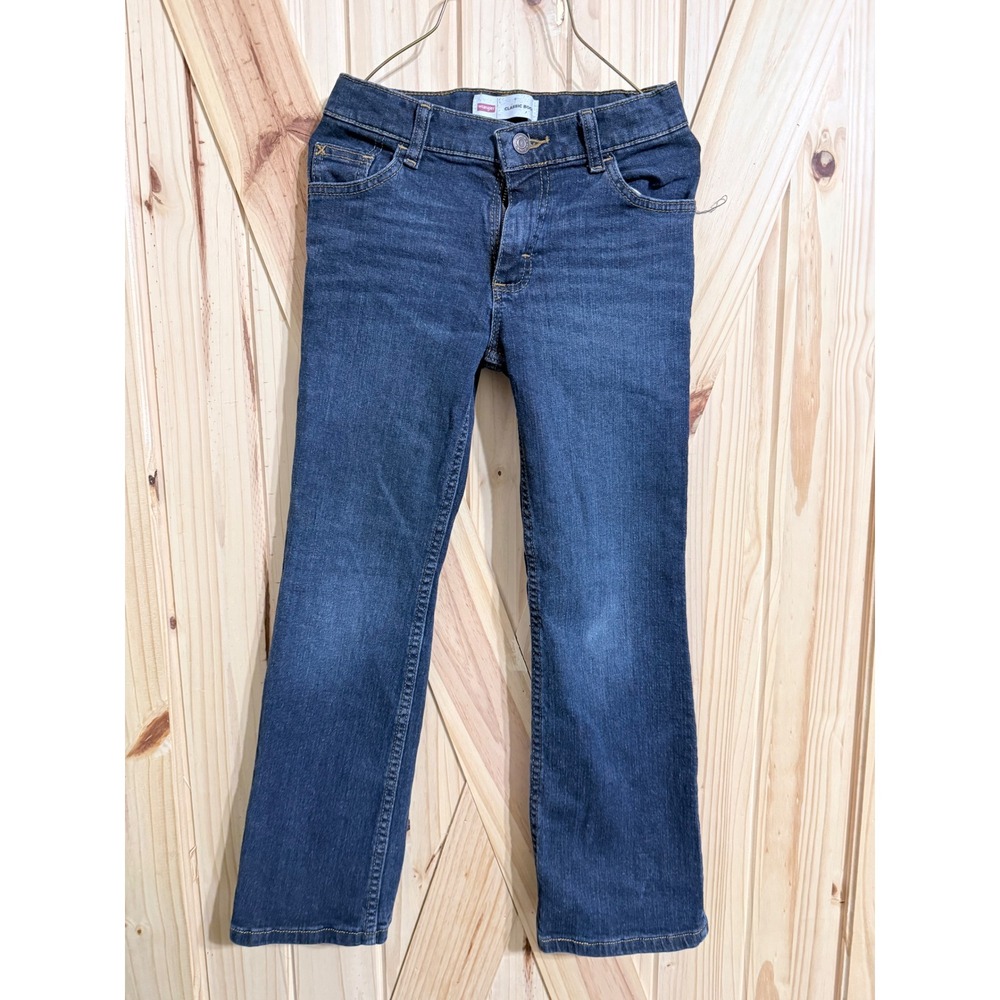Wrangler Kids 10 Slim Classic Boot Jeans Dark Wash Denim 105WNBWDG